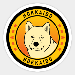 Hokkaido Dog Portrait Sticker